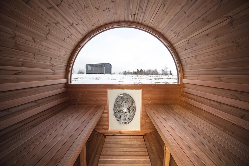 Sauna 400 DeLuxe s pulměsíčním oknem